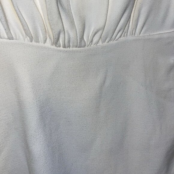 Ramy Brook Women's Ivory Kiera V-Neck Long Sleeve Mini Dress - Picture 6 of 8